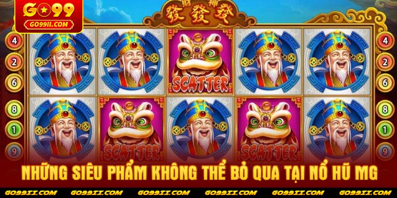 Những siêu phẩm không thể bỏ qua tại Nổ hũ MG